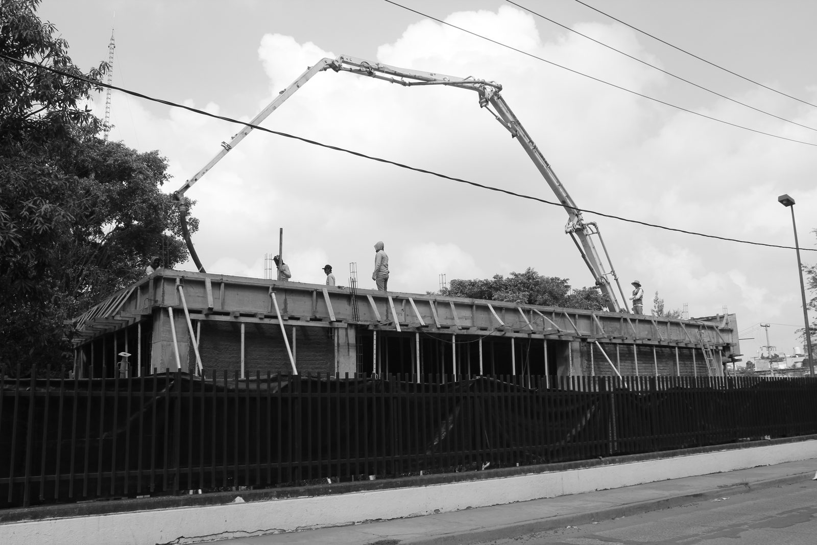 Colado de losa con bomba de concreto